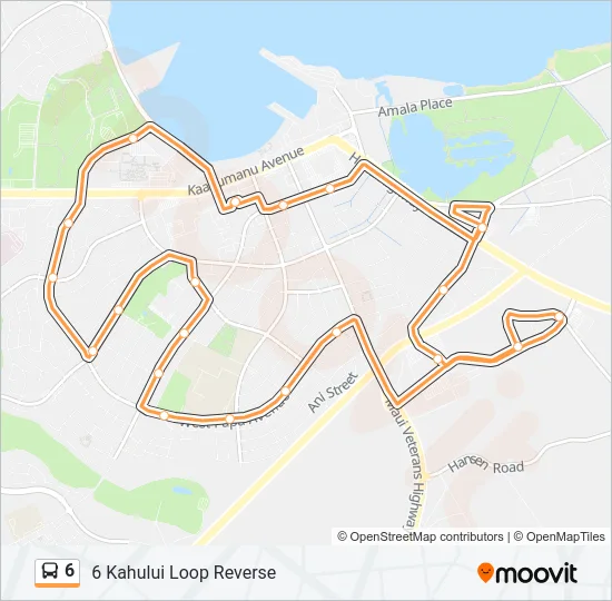 6 Bus Line Map