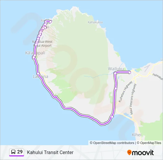 29 Bus Line Map