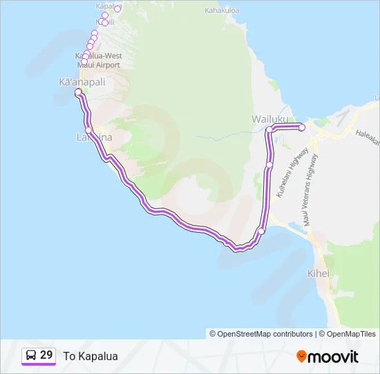 29 Bus Line Map