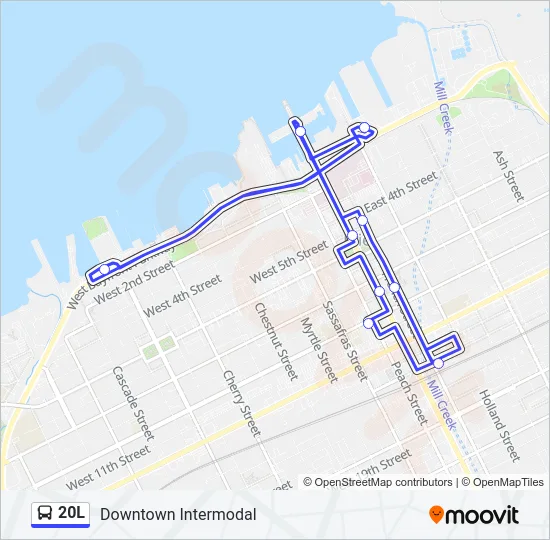 20L Bus Line Map