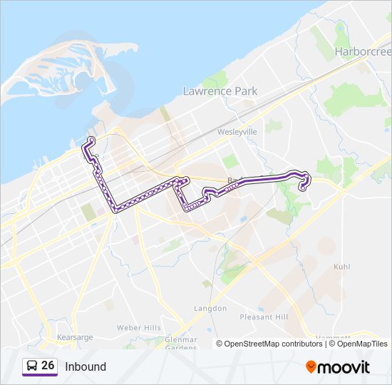 26 Bus Line Map