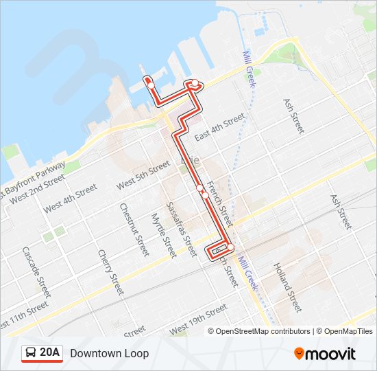 20A Bus Line Map