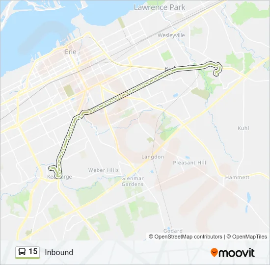 15 Bus Line Map