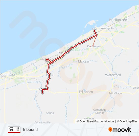 12 Bus Line Map