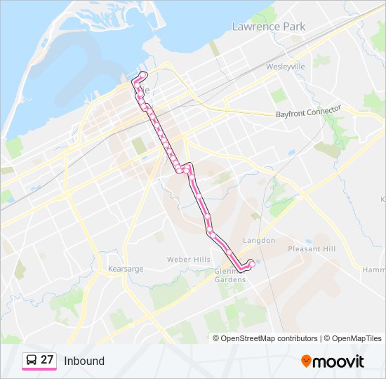 27 Bus Line Map