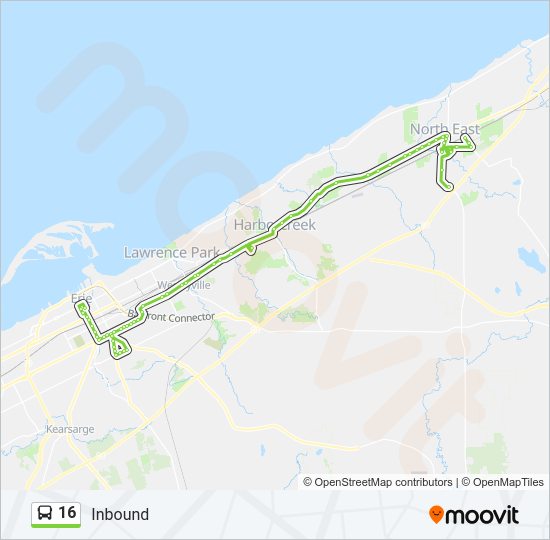 16 Bus Line Map