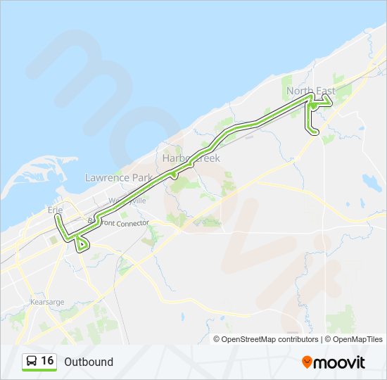 16 Bus Line Map
