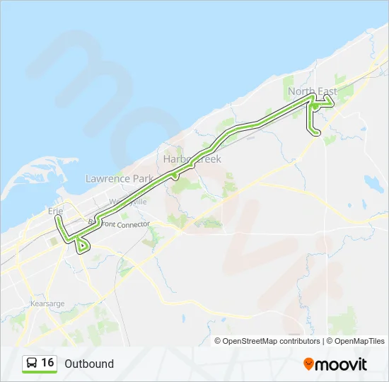 16 Bus Line Map