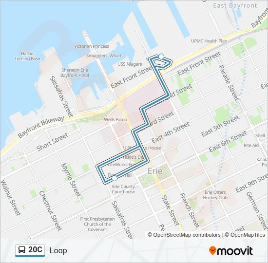 20C Bus Line Map