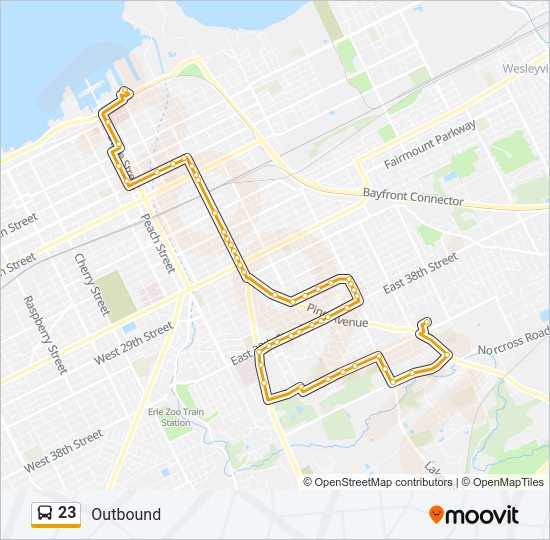 23 Bus Line Map