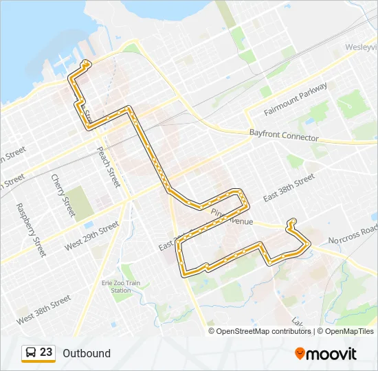 23 Bus Line Map