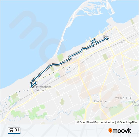 31 Bus Line Map