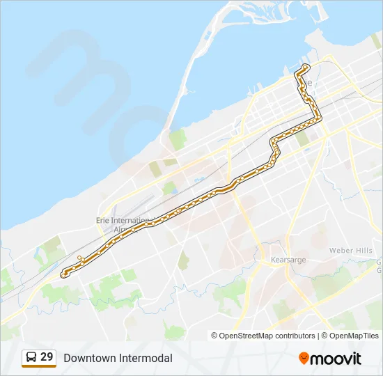 29 Bus Line Map