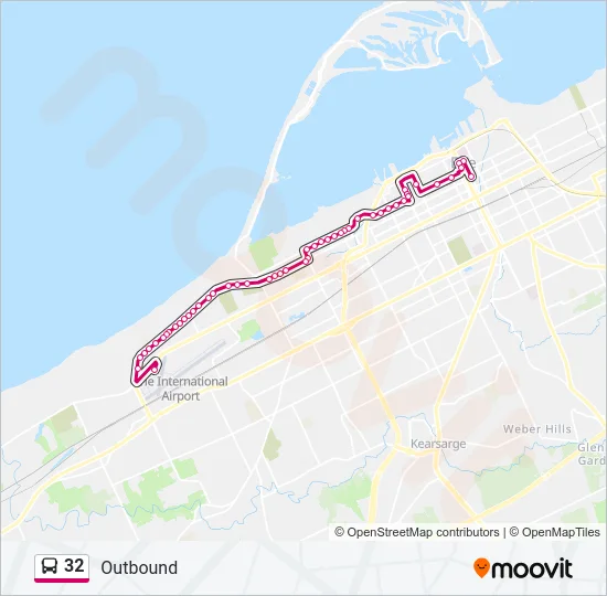 32 Bus Line Map