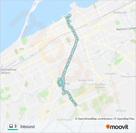 3 bus Line Map