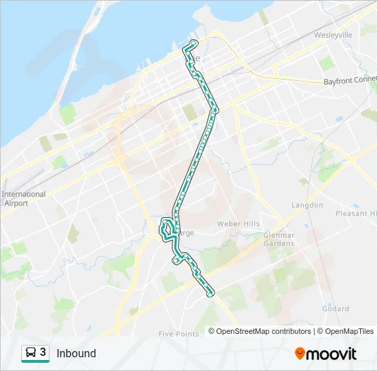 3 Bus Line Map
