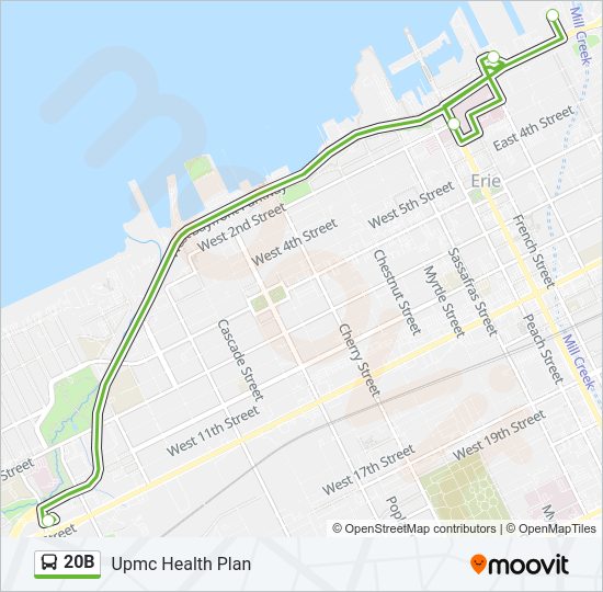 20B Bus Line Map