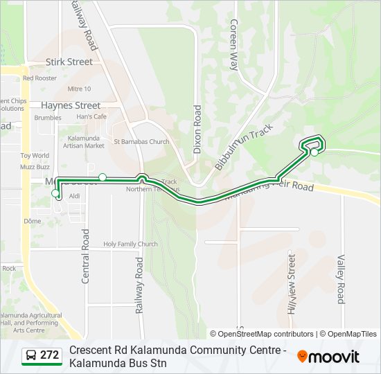 272 Route Schedules Stops And Maps Kalamunda Community Centre Updated 0142