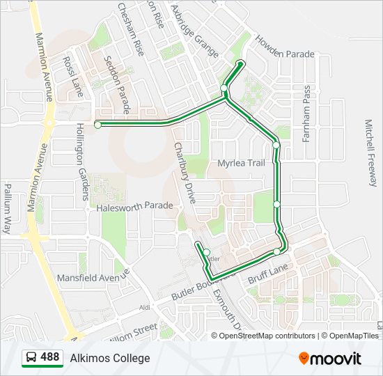 488 Route: Schedules, Stops & Maps - Alkimos College (Updated)