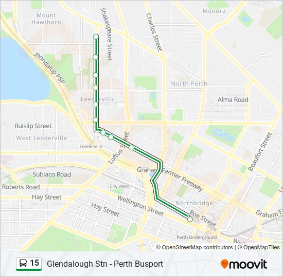 15 bus Line Map