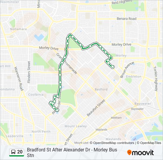 20 bus Line Map