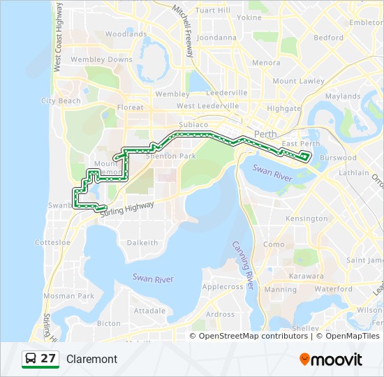 27 Route Schedules Stops Maps Claremont