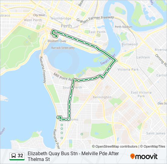 32 bus Line Map