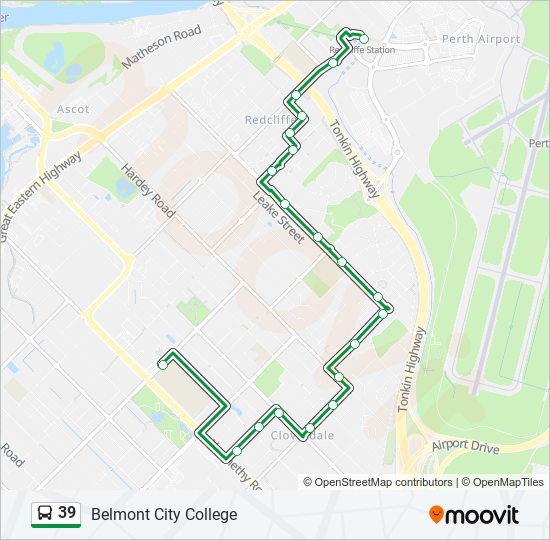 39 bus Line Map