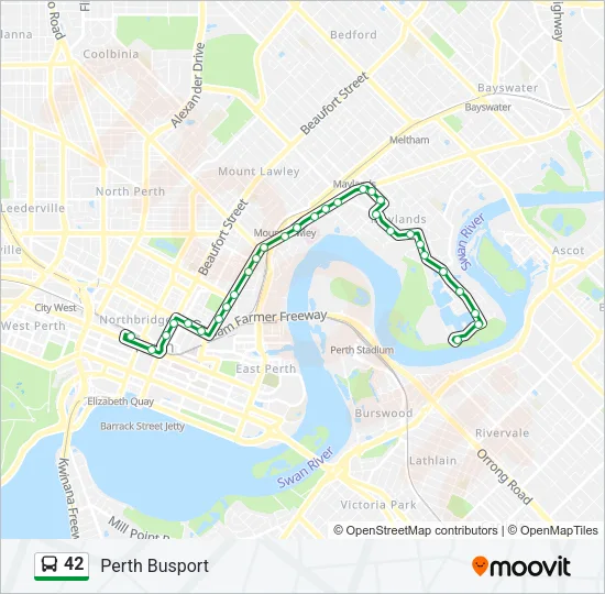 42 Bus Line Map