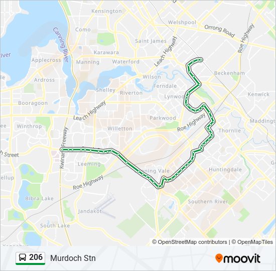 206 Route Schedules Stops And Maps Murdoch Stn Updated 