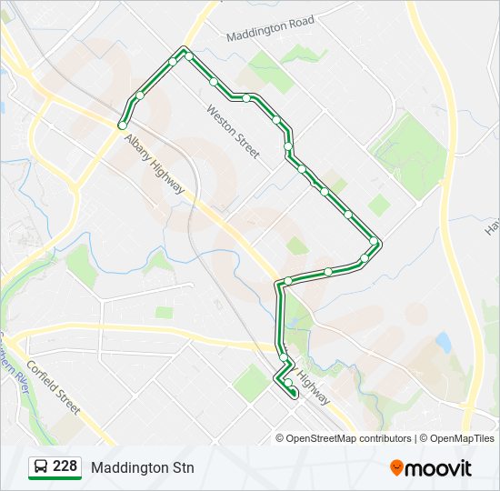 Bus 228 Route Map 228 Route: Schedules, Stops & Maps - Maddington Stn (Updated)