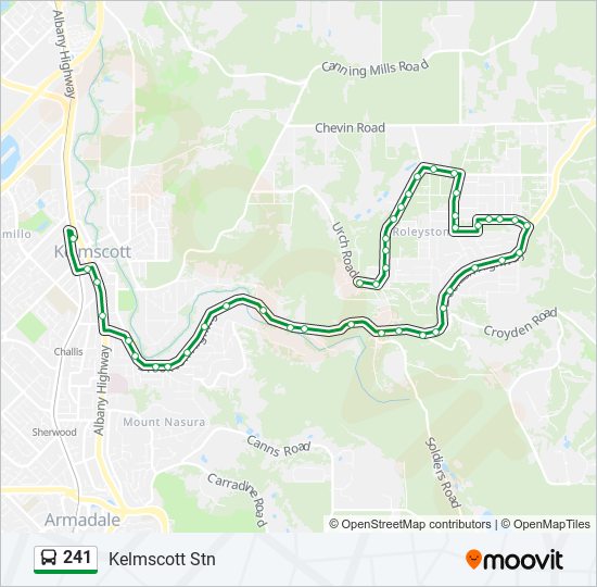 Mapa de 241 de autobús