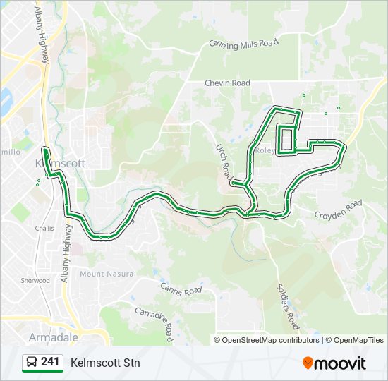 241 bus Line Map