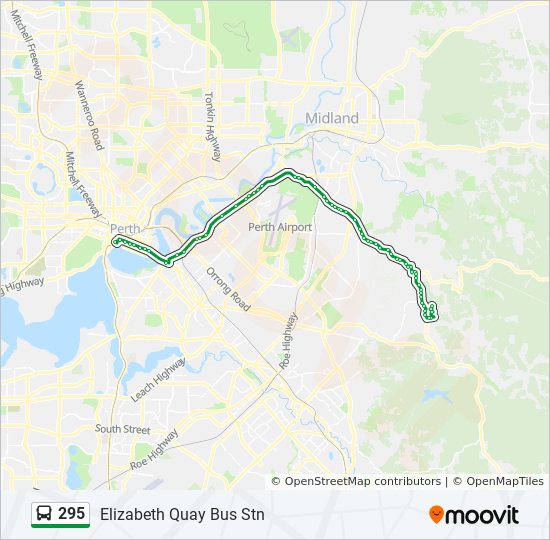 Directions To 295 South 295 Route: Schedules, Stops & Maps - Elizabeth Quay Bus Stn (Updated)
