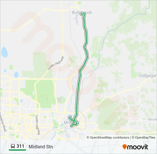 311 Bus Line Map
