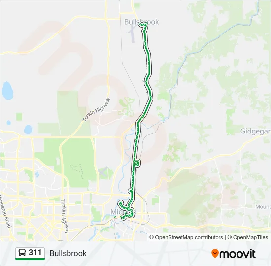 311 Bus Line Map