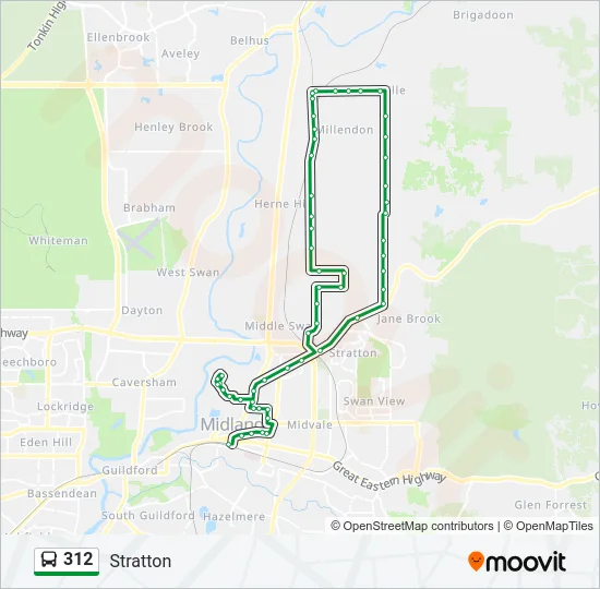 312 Bus Line Map