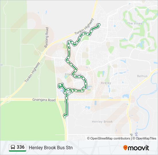 336 Bus Line Map