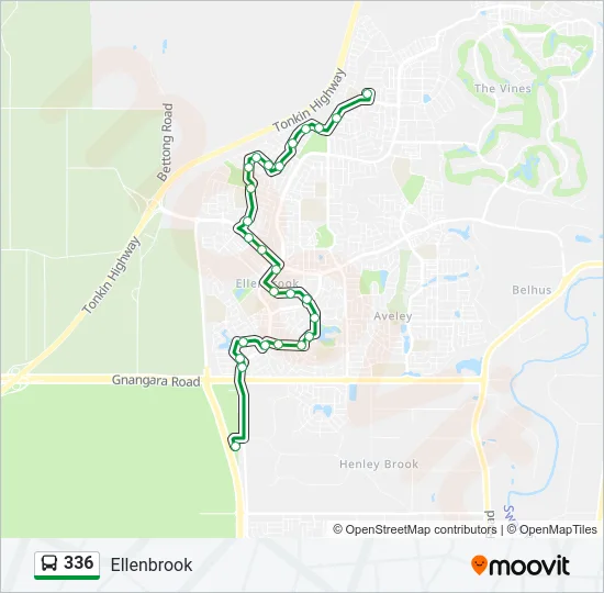 336 Bus Line Map