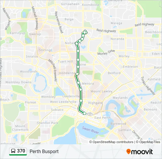 370 Bus Line Map