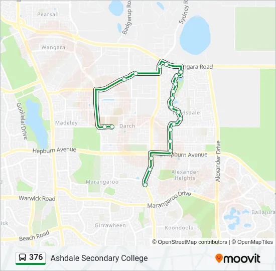 376 Bus Line Map