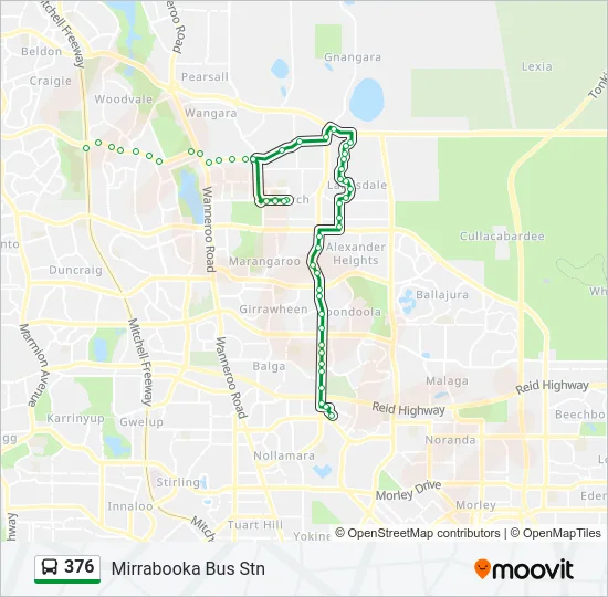 376 Bus Line Map