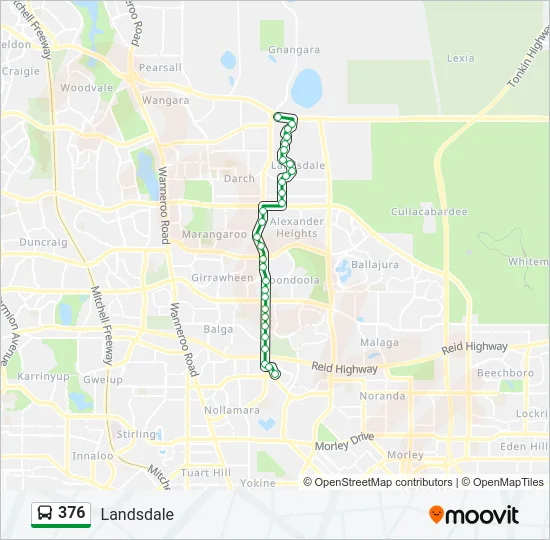 376 Bus Line Map
