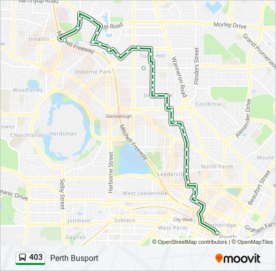 403 Route Schedules, Stops & Maps Perth Busport (Updated)