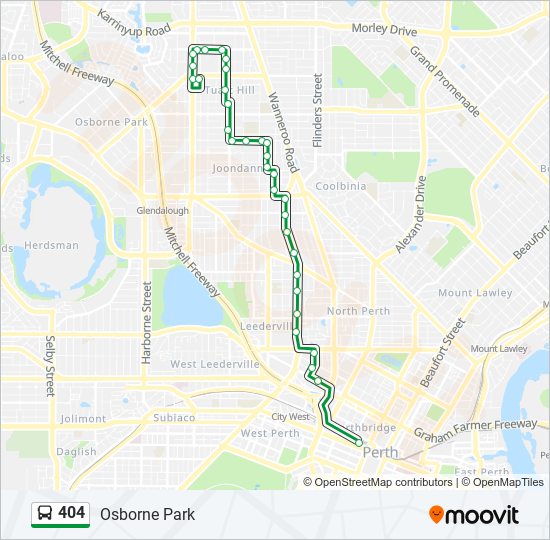 Mapa de 404 de autobús