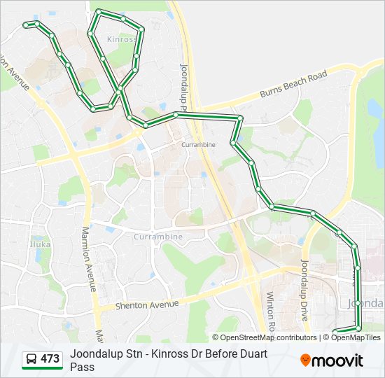 473 Route Schedules, Stops & Maps Joondalup Stn (Updated)