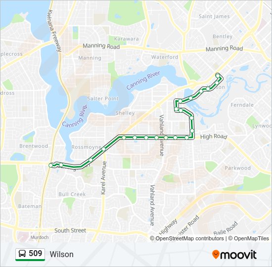 509 Route: Schedules, Stops & Maps - Wilson (Updated)