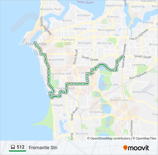 512 bus Line Map