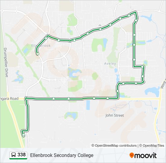 338 bus Line Map