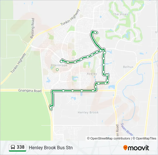 338 Bus Line Map